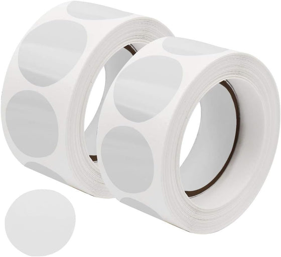 1000 Pcs Clear Retail Package Seals, 1 Inch Round Circle Wafer Seal Sticker Clear Round Labels for Envelopes, Box and Gift Packaging (500 Per Roll)