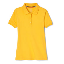 French Toast Women's Juniors' Short Sleeve Stretch Pique Polo Shirt
