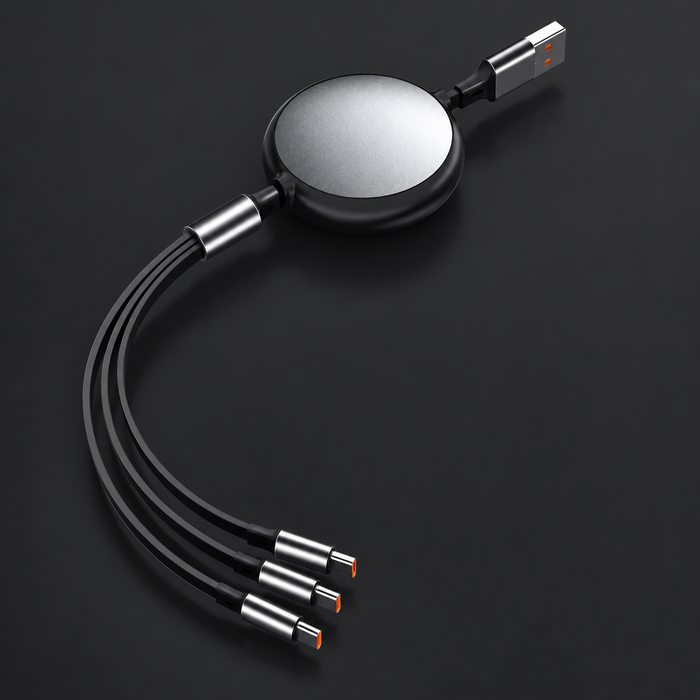 3-in-1 Retractable Fast Charging Cable