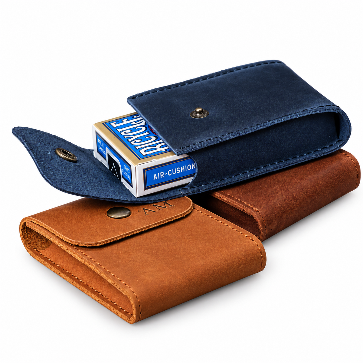 Slim PU Leather Playing Card Case
