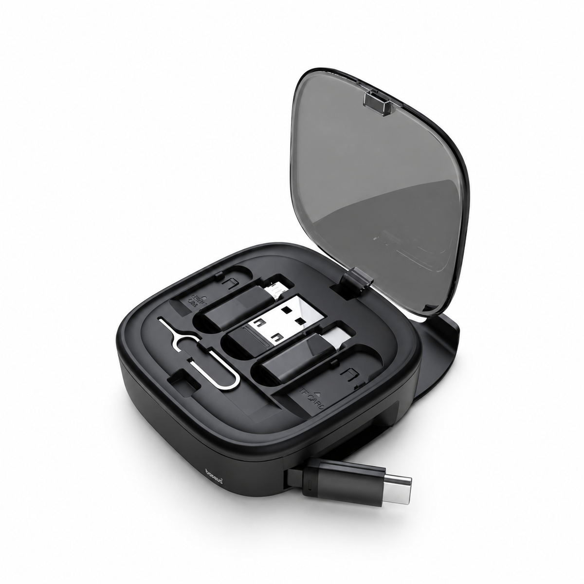 60W Retractable Multi-Connector Cable Set