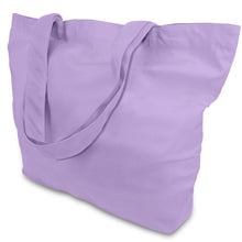 TOPDesign 1 | 3 | 6 | 12 | 24 Pack Super Strong Large 12oz Cotton Canvas Tote Bag, Reusable Grocery Shopping Cloth Bag, Fashionable Two-Tone Tote for Crafts, DIY Your Creative Designs (Pack of 1)