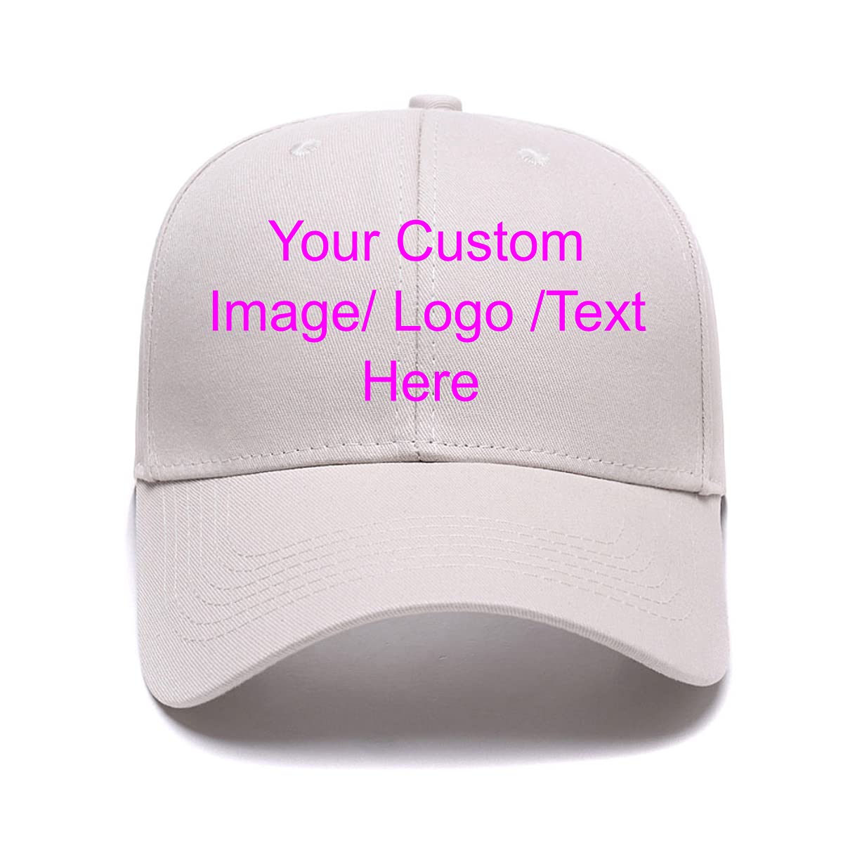 Custom Baseball Cap with Your Text for Men Women,Personalized Adjustable Trucker Caps Casual Sun Peak Hat for Gifts