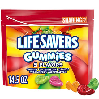 Life Savers, Wint-O-Green Summer Candy Individually Wrapped Hard Mints, Sharing Size, 13 Ounce