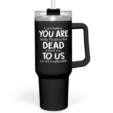 SANDJEST Dad Gift from Daughter, 40oz Stainless Steel Insulated Coffee Tumbler With Lid & Straw, Travel Cup Gift for Dad, Christmas Birthday Father's Day