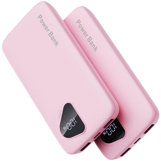2026 2-Pack 10000mAh Portable Charger with Built in Cables, Travel Essential Battery Pack, 4 Outputs 2 Inputs Slim Power Bank with Cord Wires for iPhone 17/16/15/14, Samsung Galaxy S23/22, Pixel etc