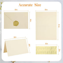 50 PACK Cream Blank Cards and Envelopes 4x6 Inch, Note Greeting Cards, Folded Ivory Cardstock and Envelopes Self Seal for Wedding, Invitations, DIY Greeting Cardstock, Thank You Cards & All Occasion
