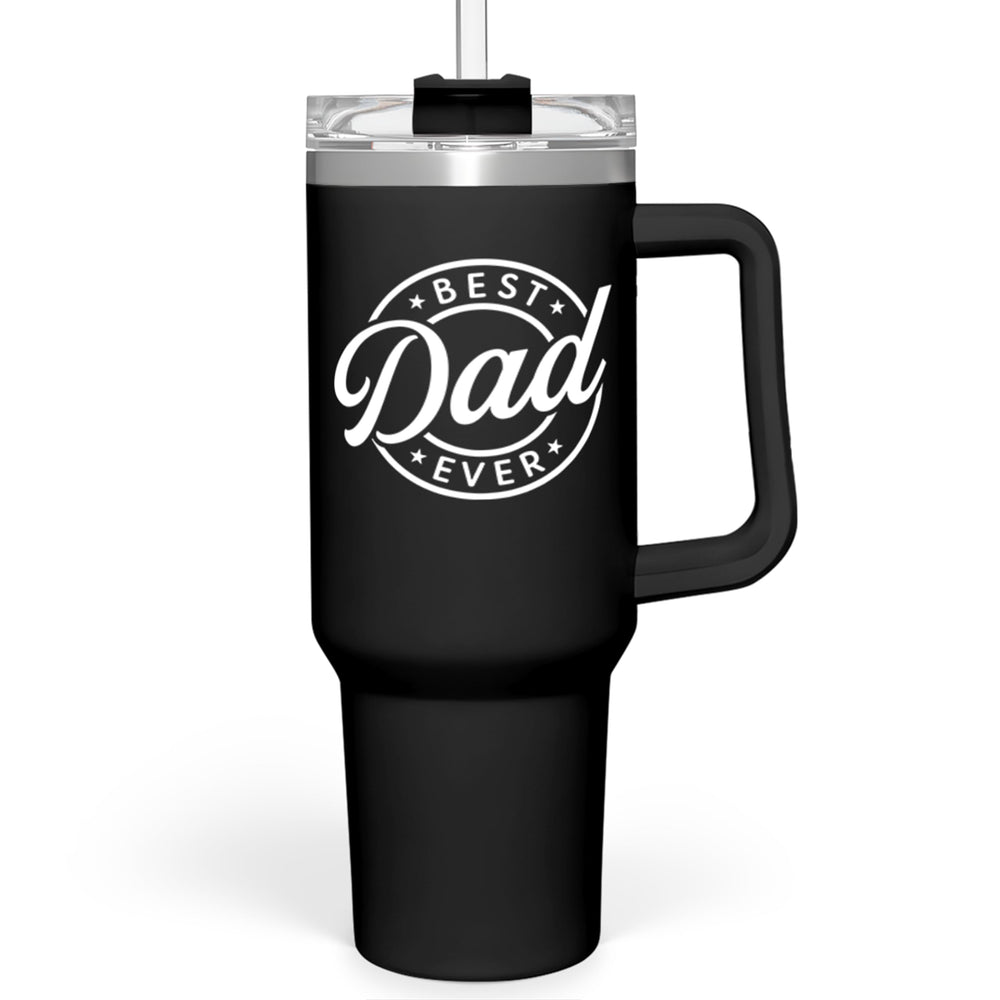 SANDJEST Dad Gift from Daughter, 40oz Stainless Steel Insulated Coffee Tumbler With Lid & Straw, Travel Cup Gift for Dad, Christmas Birthday Father's Day