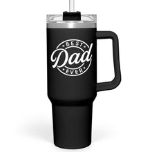 SANDJEST Dad Gift from Daughter, 40oz Stainless Steel Insulated Coffee Tumbler With Lid & Straw, Travel Cup Gift for Dad, Christmas Birthday Father's Day