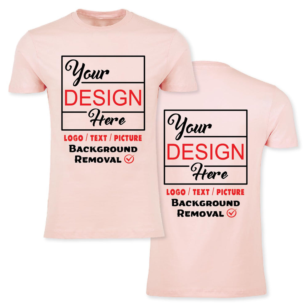 Personalized Image/Text for Your Company/Wedding/Greetings with Digital Printing | Unisex Adult | Custom T-Shirt