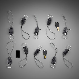10Pcs Black Detachable Buckle Mobile Phone Accessories Pendant Buckle Small Sling Anti-Lost Lanyard Cords Hanging Head Keychains Hooks, Fasteners, Badge Lanyards