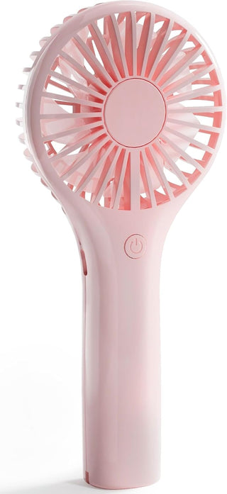 Edvision Portable Mini Fan - Powerful Personal Handheld Fan with 3 Speeds, Cute and Small, USB Rechargeable for Travel/Lash/Makeup/Outdoor/Home, Pink