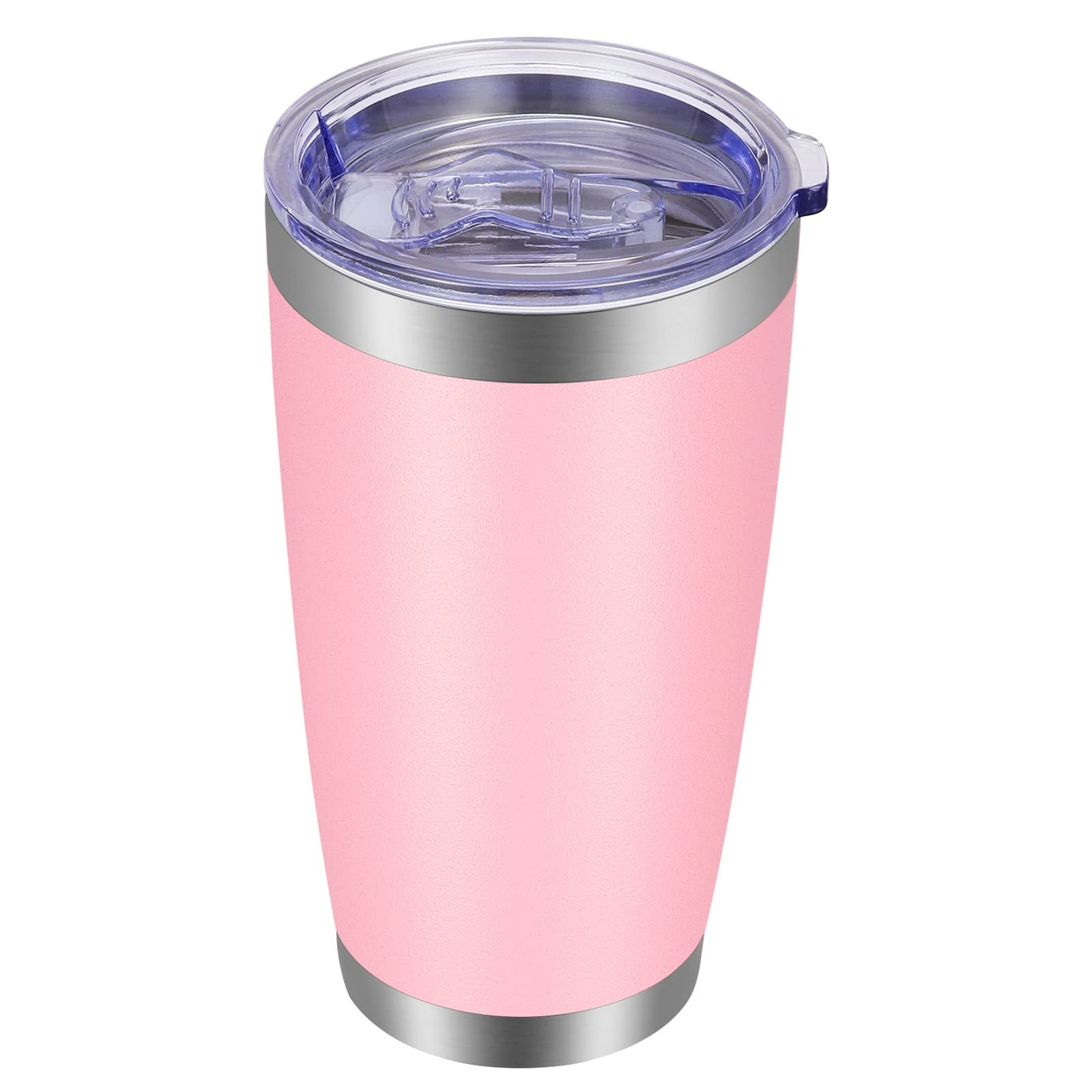 VEGOND 20oz Tumbler with Lid and Straw Stainless Steel Tumbler Cup Vacuum Insulated Double Wall Travel Coffee Mug Powder Coated Coffee Cup, Blue, 1 Pack