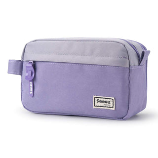 Sooez Original High Capacity Pencil Case, Big Pencil Bag Pouch Box Organizer Pen Case, Aesthetic Supply for Girls Adults, Portable Journaling Supplies with Easy Grip Handle & Loop, Mint Green
