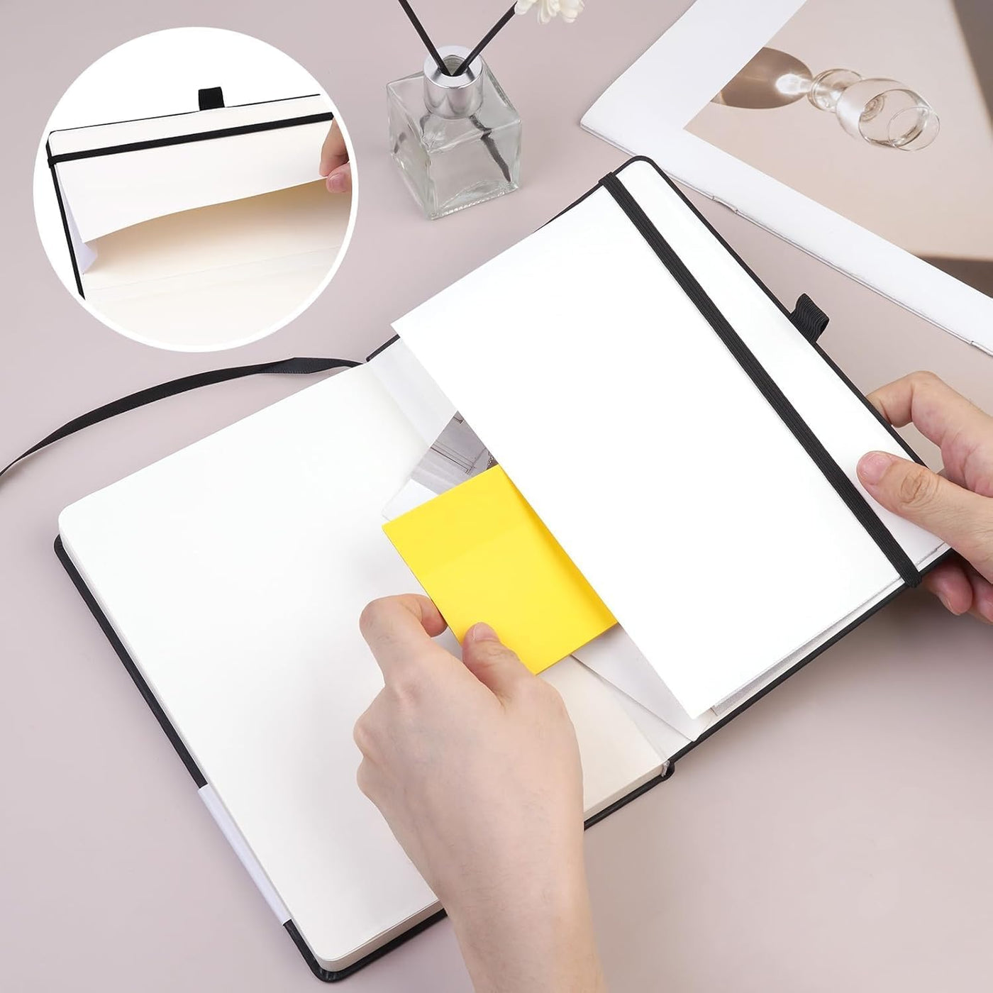 Customizable Notebook- Personalized Cover with Any Design - A6/A5 192 Lined Pages Journaling Notebooks for Work School Business Church