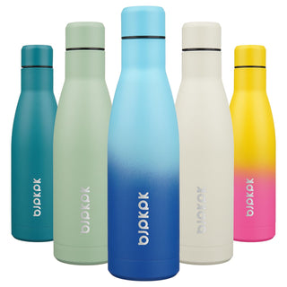 BJPKPK 17oz Insulated Water Bottles Stainless Steel Sports Water Bottles Keep Cold and Hot for Travel Dishwasher Safe,Olive Green