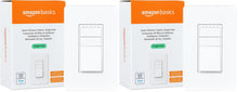Amazon Basics Smart Light Switch, Single Pole, Works with Alexa Only, Voice Control, Schedule, 2.4 GHz Wi-Fi, No Hub Required, Easy to Install, White