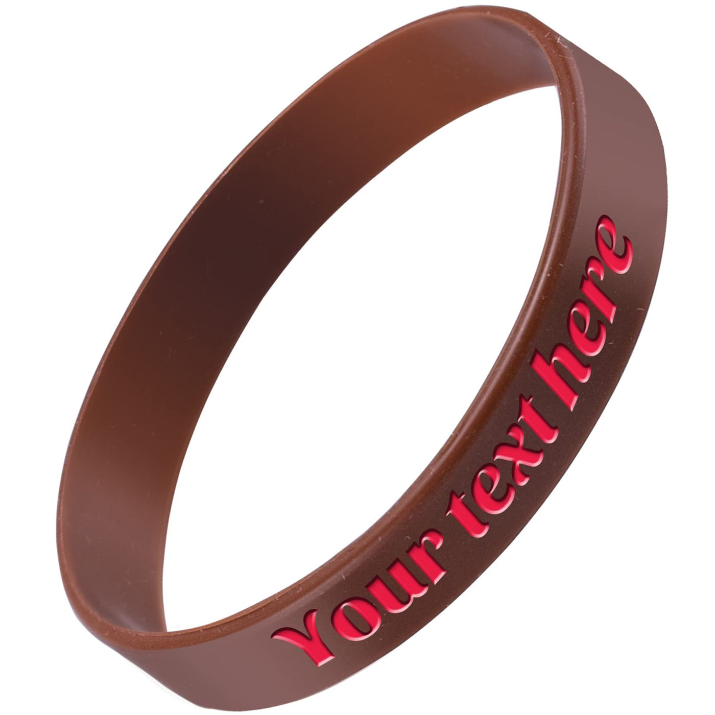 Custom Rubber Bracelet 1/10/30/50/100 ct Personalized Silicone Wristbands Customizable Debossed for Motivation, Events, Gifts, Promotions, Party, Awareness