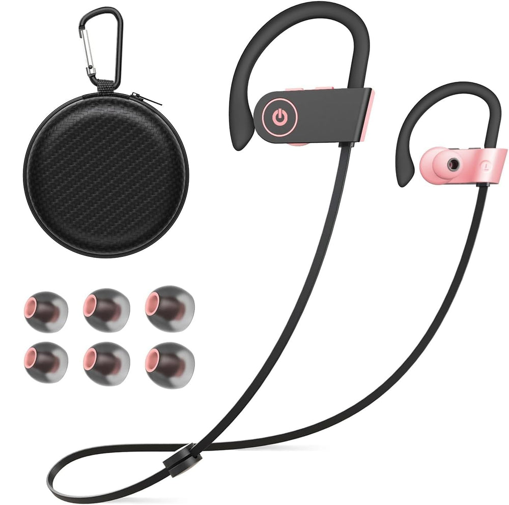 JOYWISE Bluetooth Wireless Headphones 16H Playtime Earbuds with Mic Stereo in-Ear Earphones, IPX7 Waterproof Sports Sound Isolation AI Music Creation Headsets for Running, Gym, Workout