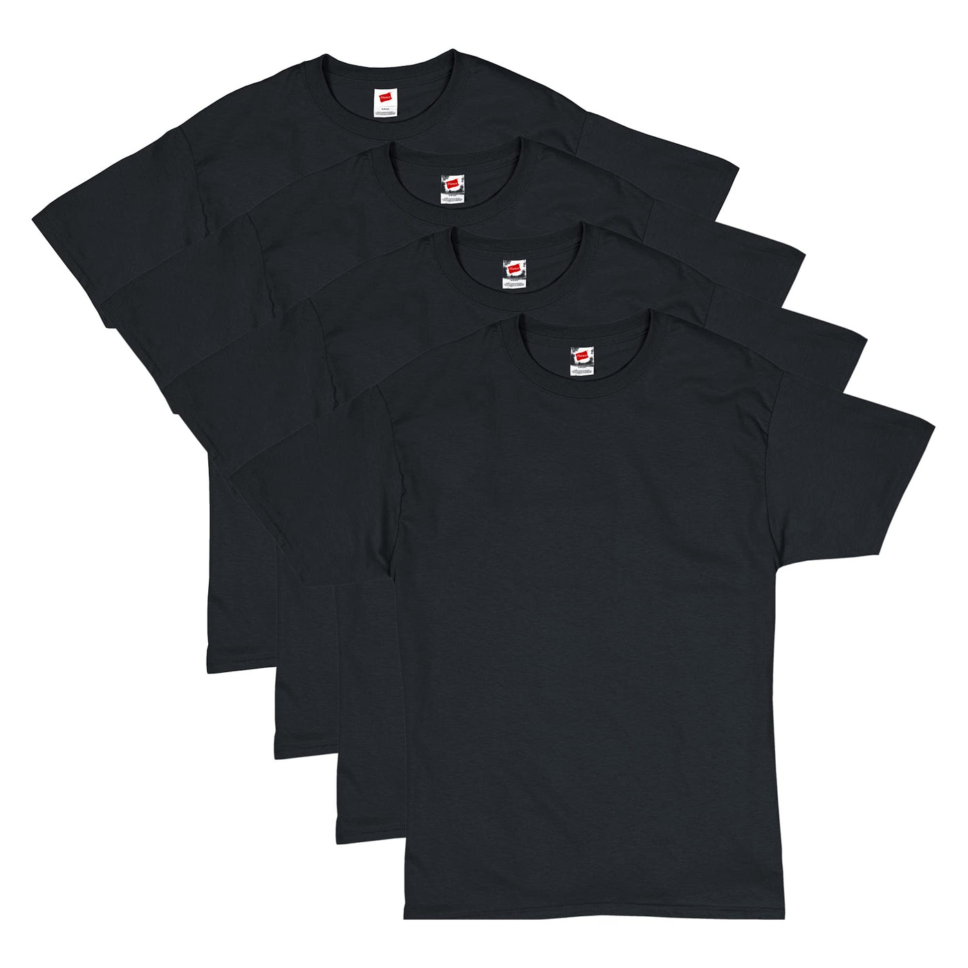 Hanes Men's Short Sleeve T-Shirt Pack, Big & Tall, Crewneck Cotton T-Shirts for Men, Value Packs
