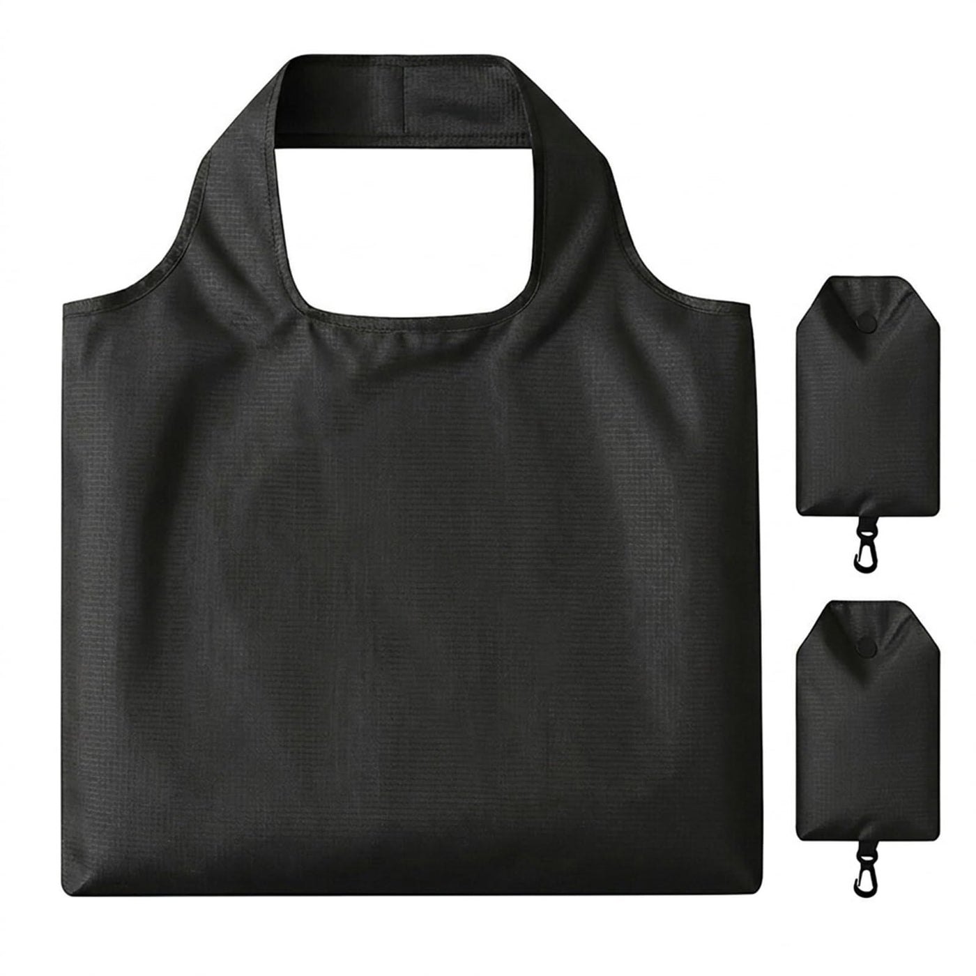 2 Pack Foldable Shopping Bag, Waterproof Reusable Grocery Tote Bag Holder,Nylon(Green A)