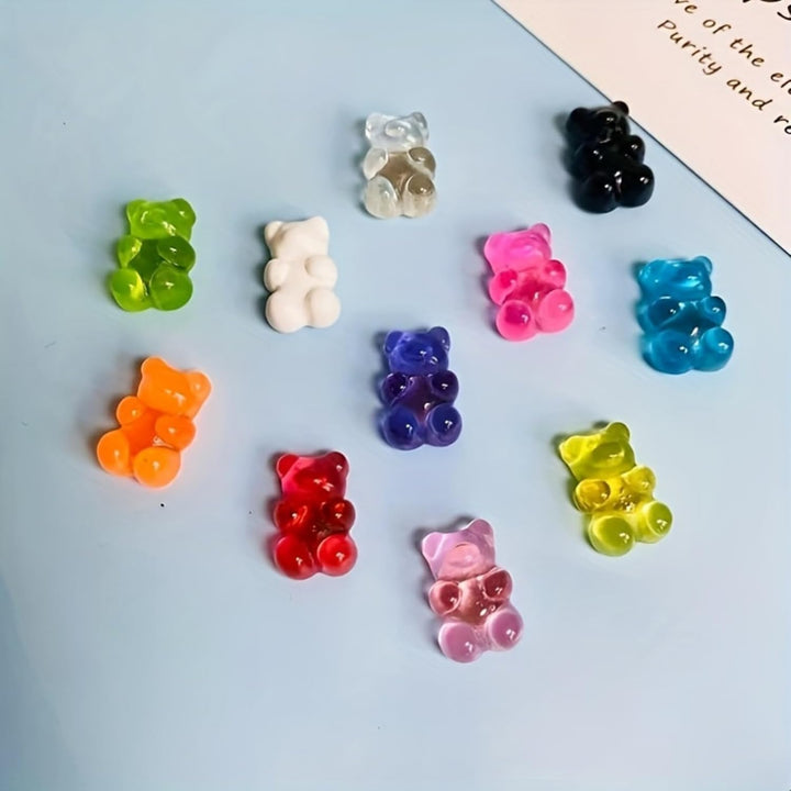 10pcs Gummy Bear Fridge Magnets | Strong Small Cute Fun Decorative | Office Kitchen Locker Whiteboard Organization
