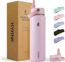 ThermoProof Double-Walled Vacuum Insulated Stainless Steel Water Bottle - Wide Mouth Canteen, Straw Lids, Dishwasher Safe, Reusable, Leakproof, Hot & Cold for Men, Women - 24oz (pink)