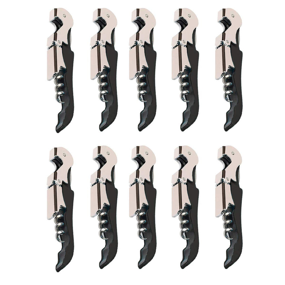 Kit-Home Professional Waiter Corkscrew Wine Openers Set (4 PCS),Upgraded with Heavy Duty Stainless Steel Hinges Wine Key for Restaurant Waiters, Sommelier, Bartenders