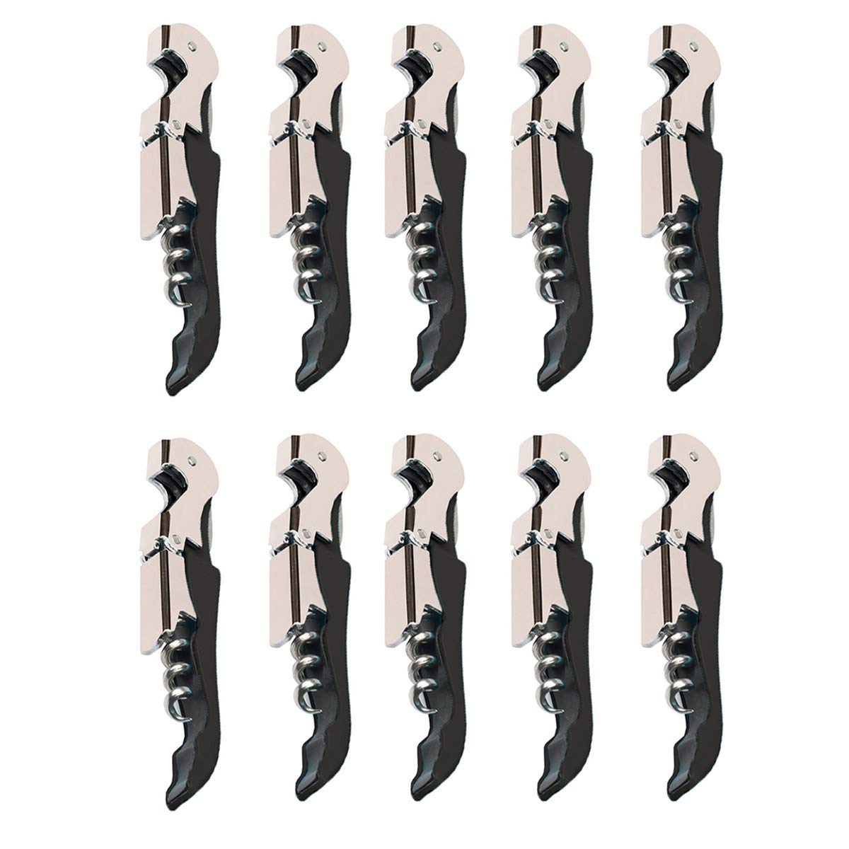 Kit-Home Professional Waiter Corkscrew Wine Openers Set (4 PCS),Upgraded with Heavy Duty Stainless Steel Hinges Wine Key for Restaurant Waiters, Sommelier, Bartenders