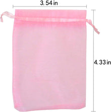 Tojwi 50pcs Organza Bags-Mix Color 3.54''x4.33''(9x11cm) Satin Drawstring Organza Pouch Wedding Party Favor Gift Bag Jewelry Watch Bags