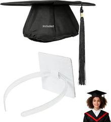 Graduation Hat Set - Grad Cap with Headband, Secures Your Grad Cap Insert Device, Graduation Gift for Graduates Women