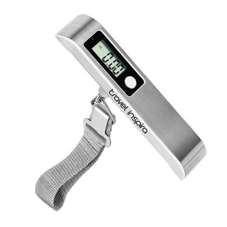 travel inspira Luggage Scale, Portable Digital Hanging Baggage Scale for Travel, Suitcase Weight Scale with Rubber Paint, 110 Pounds, Battery Included