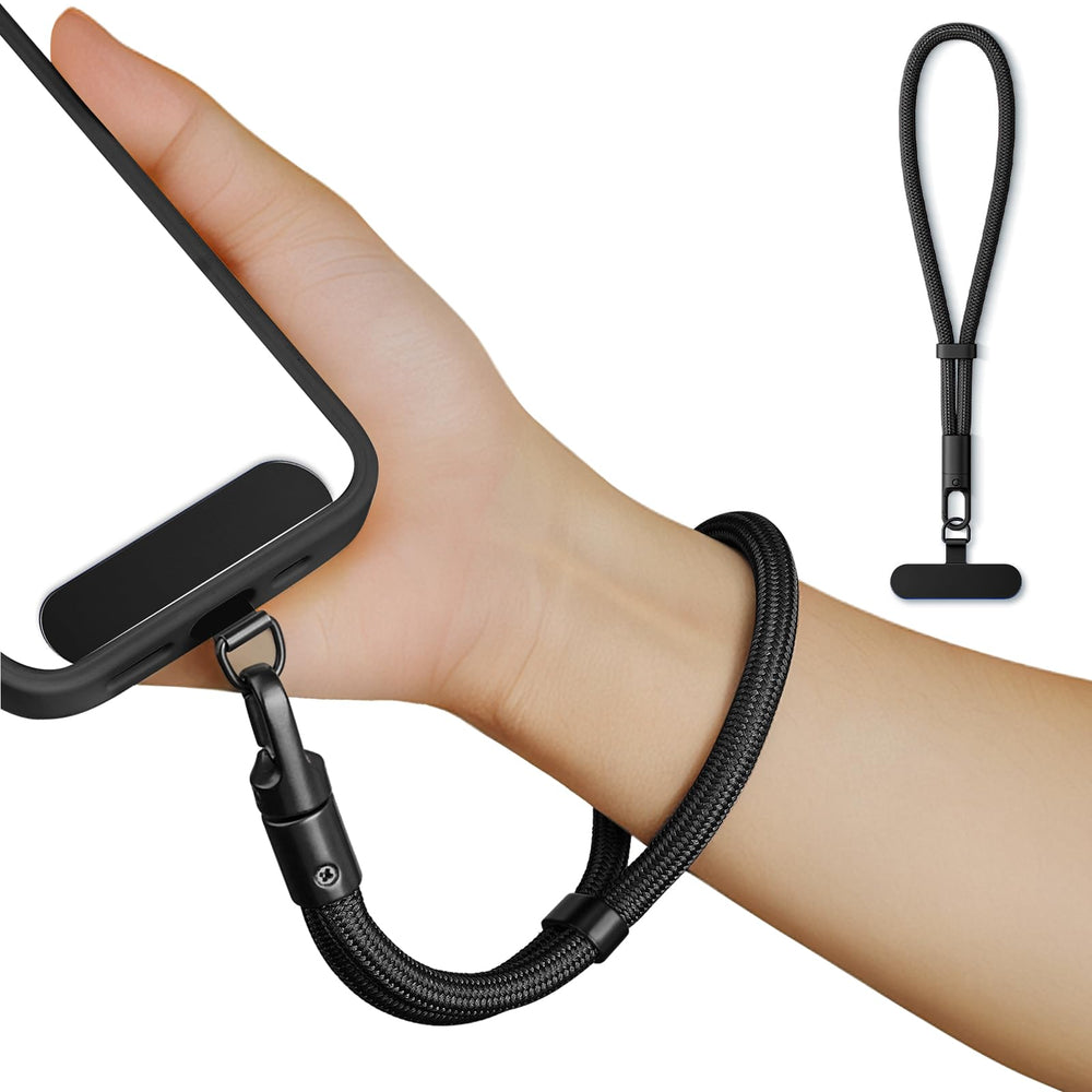 saxsion Lanyard for Phone, Self-Locking Phone Wrist Strap with 0.4mm Ultra-Thin Clip & 360° Hook, Anti-Drop Strap (Purple)