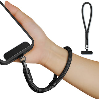 saxsion Lanyard for Phone, Self-Locking Phone Wrist Strap with 0.4mm Ultra-Thin Clip & 360° Hook, Anti-Drop Strap (Purple)
