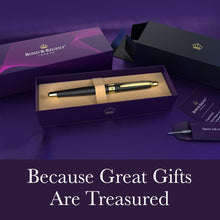 Bond & Regent 24 Karat Gold Luxury Rollerball Pen - Fancy Executive Professional Writing Gift Set for Men & Women, Nice Pens, Gloss Black