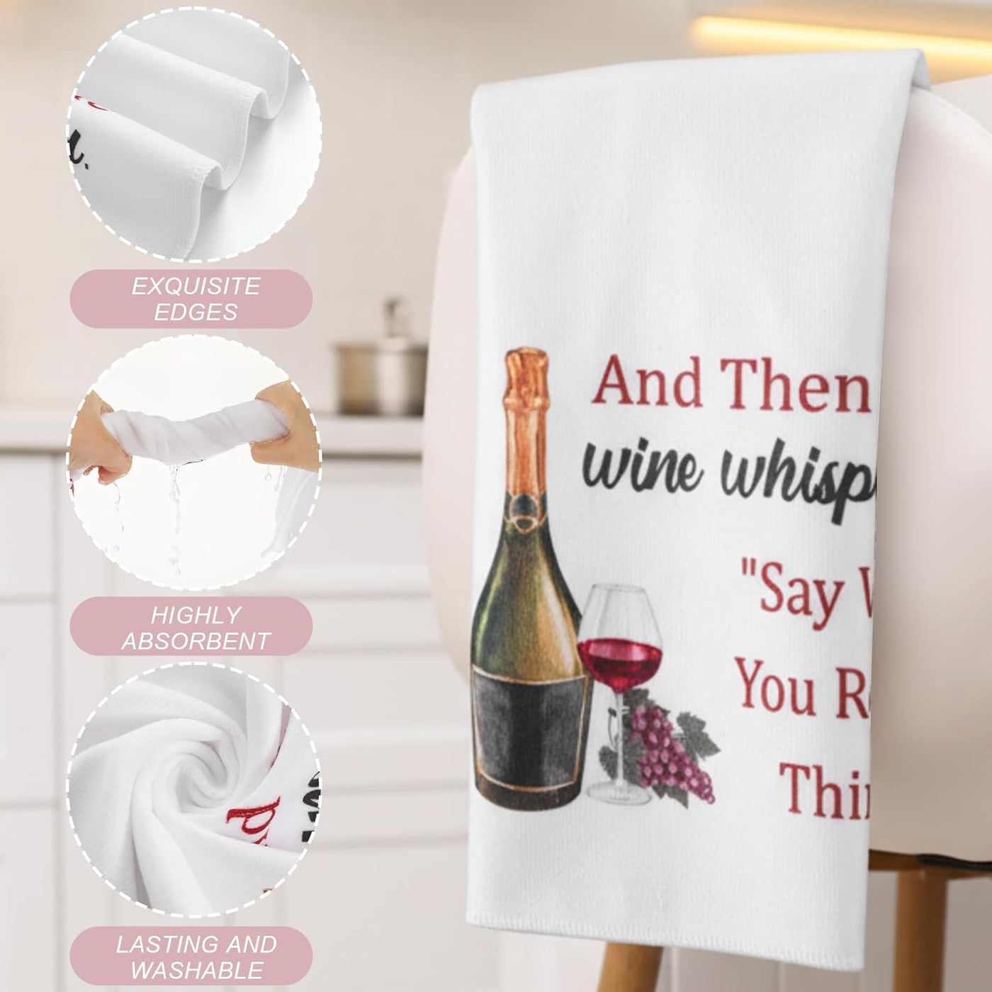 Sieral 7 Pack Wine Gifts Baskets for Women Include Stainless Steel Tumbler Scented Candle Kitchen Towel Crew Sock Makeup Bag Raffia Box Birthday Gift for Wine Lover Friend Sister Wife Mother Coworker