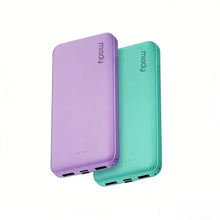 Miady 2-Pack Portable Charger, Slim 10000mAh Power Bank Travel Battery Pack 3 Outputs 2 Inputs Compatible with iPhone 17/16/15/14/13 Galaxy S24/22 iPad Android etc (Black+White)