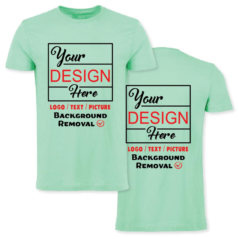 Personalized Image/Text for Your Company/Wedding/Greetings with Digital Printing | Unisex Adult | Custom T-Shirt