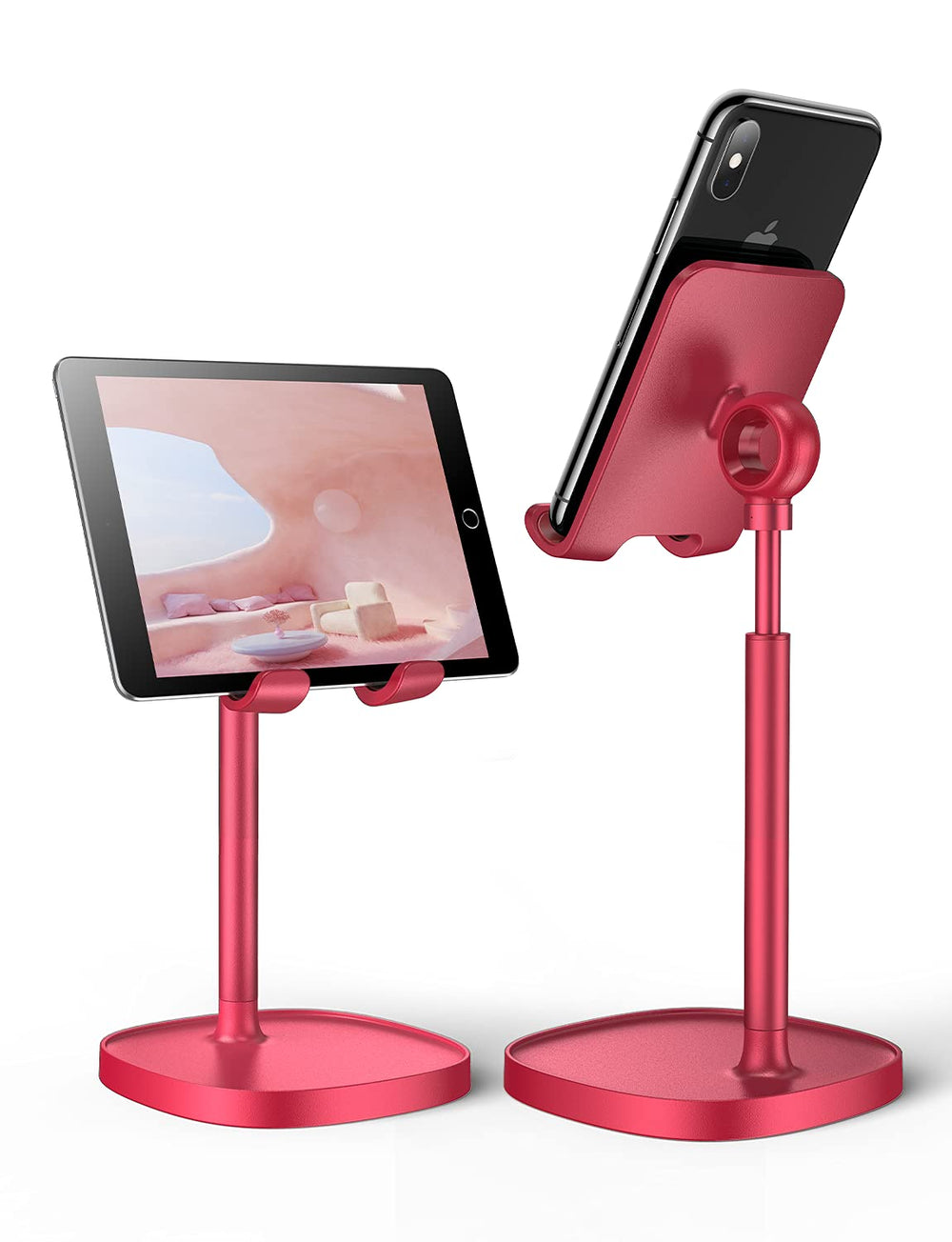 LISEN Cell Phone Stand Phone Holder for Desk Office Decor, Office Desk Accessories Women PC Gaming Essentials iPhone Stand Gadgets Men Gift for Father Fit OtterBox Case Switch iPad Air Tablet 4-10 in
