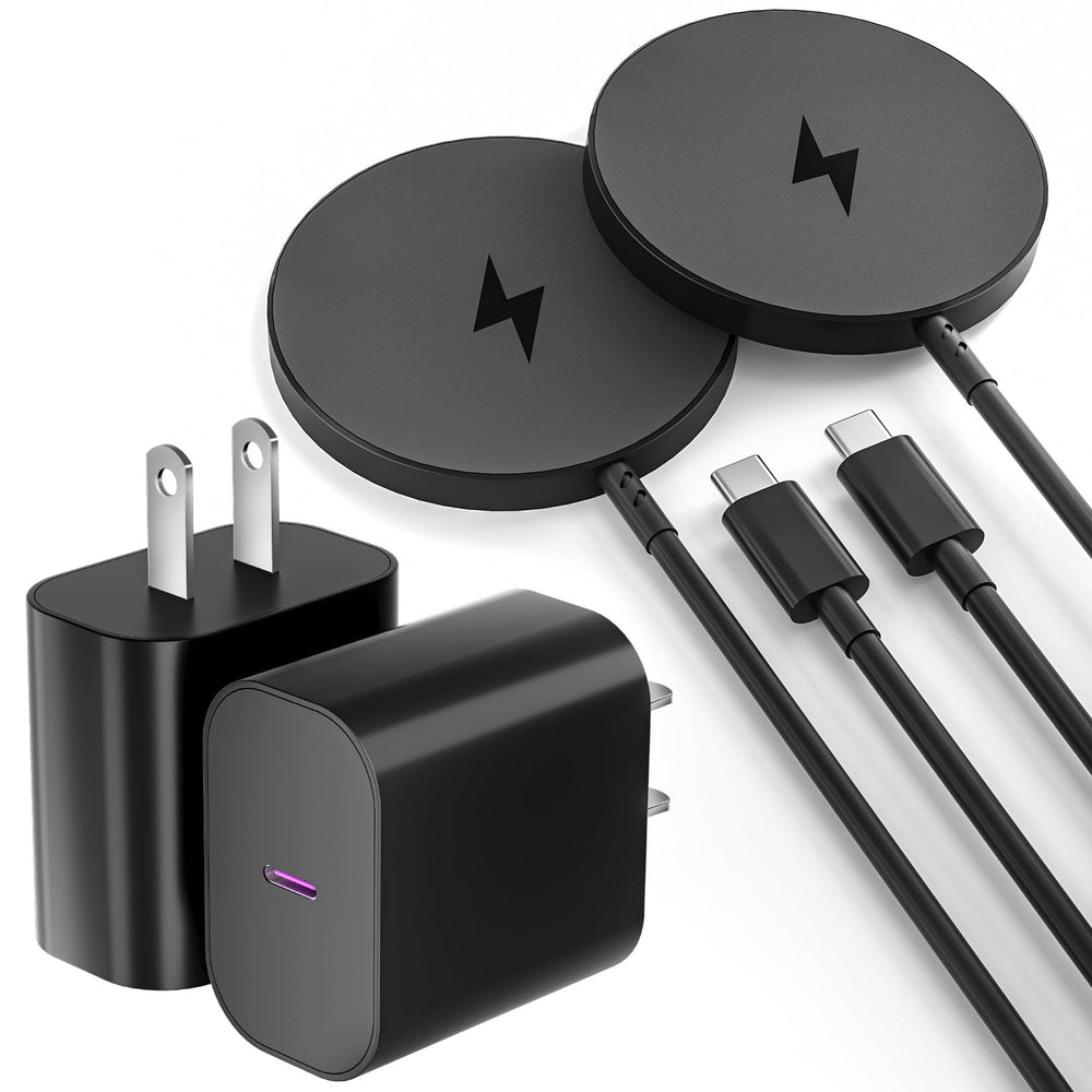 Magnetic Wireless Charger for iPhone 16 15 Wireless Charging,Fast Mag-Safe Charger 2Pack 6FT with Apple USB C Charging Block for iPhone 16 Pro Max/16Pro/15 Pro/16/15/14/13/12/Plus/AirPods 3/2/Pro 2