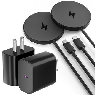Magnetic Wireless Charger for iPhone 16 15 Wireless Charging,Fast Mag-Safe Charger 2Pack 6FT with Apple USB C Charging Block for iPhone 16 Pro Max/16Pro/15 Pro/16/15/14/13/12/Plus/AirPods 3/2/Pro 2