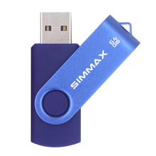 SIMMAX 32GB Memory Stick USB 2.0 Flash Drives Swivel Thumb Drive Pen Drive (32GB Purple)