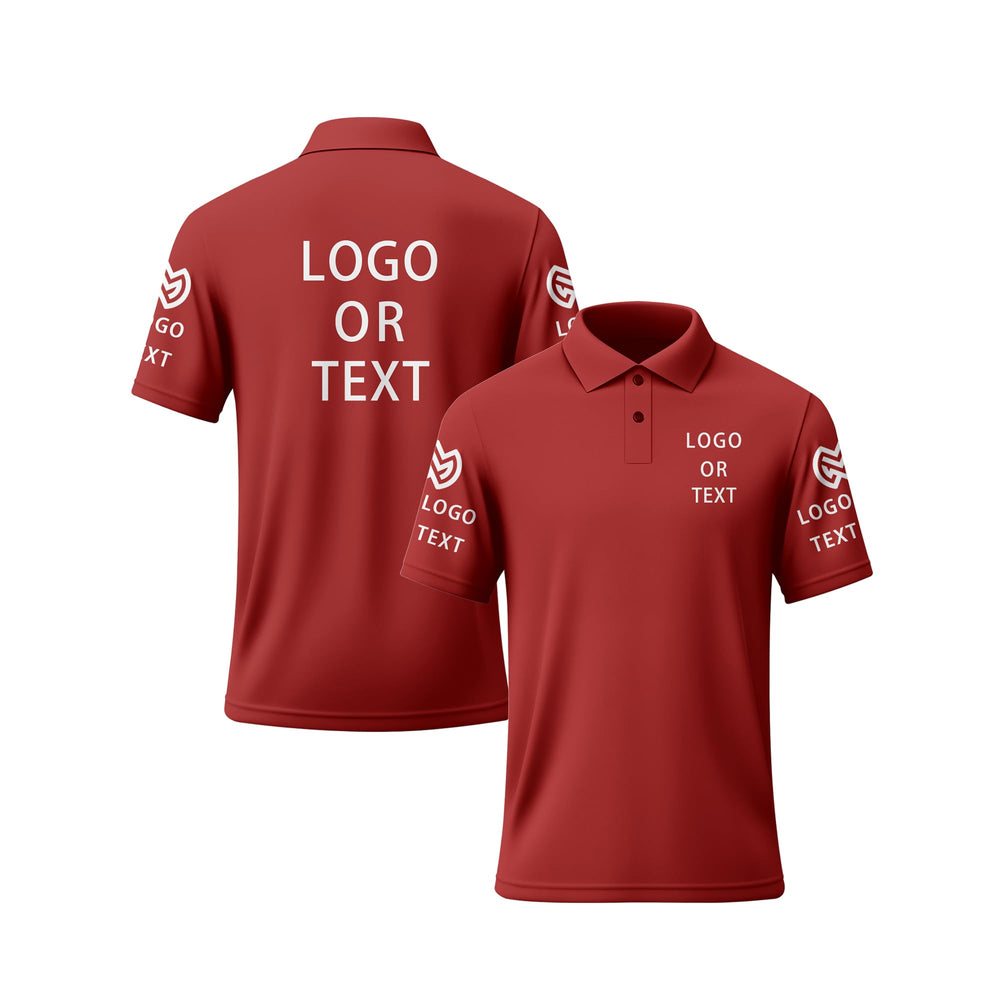 Custom Polo Shirts for Men Women Design Your Own Text Logo Image Personalized Printed Golf Work Shirts Business Casual