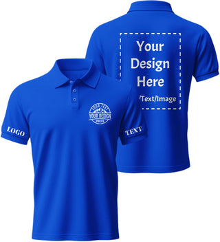 Custom Polo Shirts for Men Women, Personalized Business Golf Shirt, Customized Breathable Casual Polo Shirts for Company
