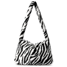 Fuzzy Tote Bag Y2K Fluffy Shoulder Bag Women Furry Purse Large Cute Plush Bag Ladies Faux Fur Bag for Autumn and Winter