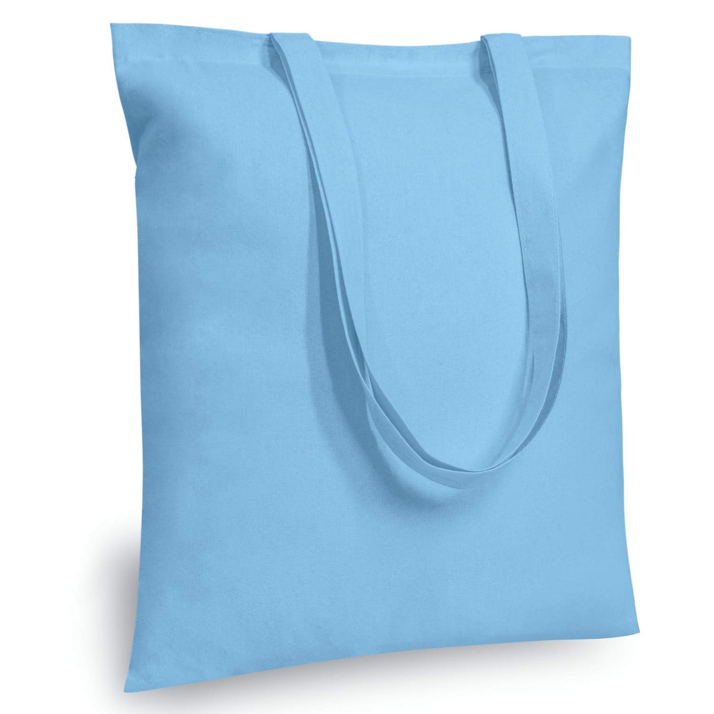 TOPDesign 5 | 12 | 24 | 48 | 192 Pack Economical Cotton Tote Bags, Lightweight Medium Reusable Grocery Shopping Cloth Bags, Suitable for DIY, Advertising, Promotion, Gift, Activity (5-Pack)