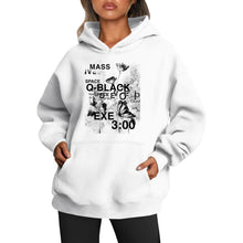 Womens 2025 Oversized Hoodie Graphic Pullover Sweatshirt Fall Winter Long Sleeve Warm Casual Top with Kangaroo Pocket