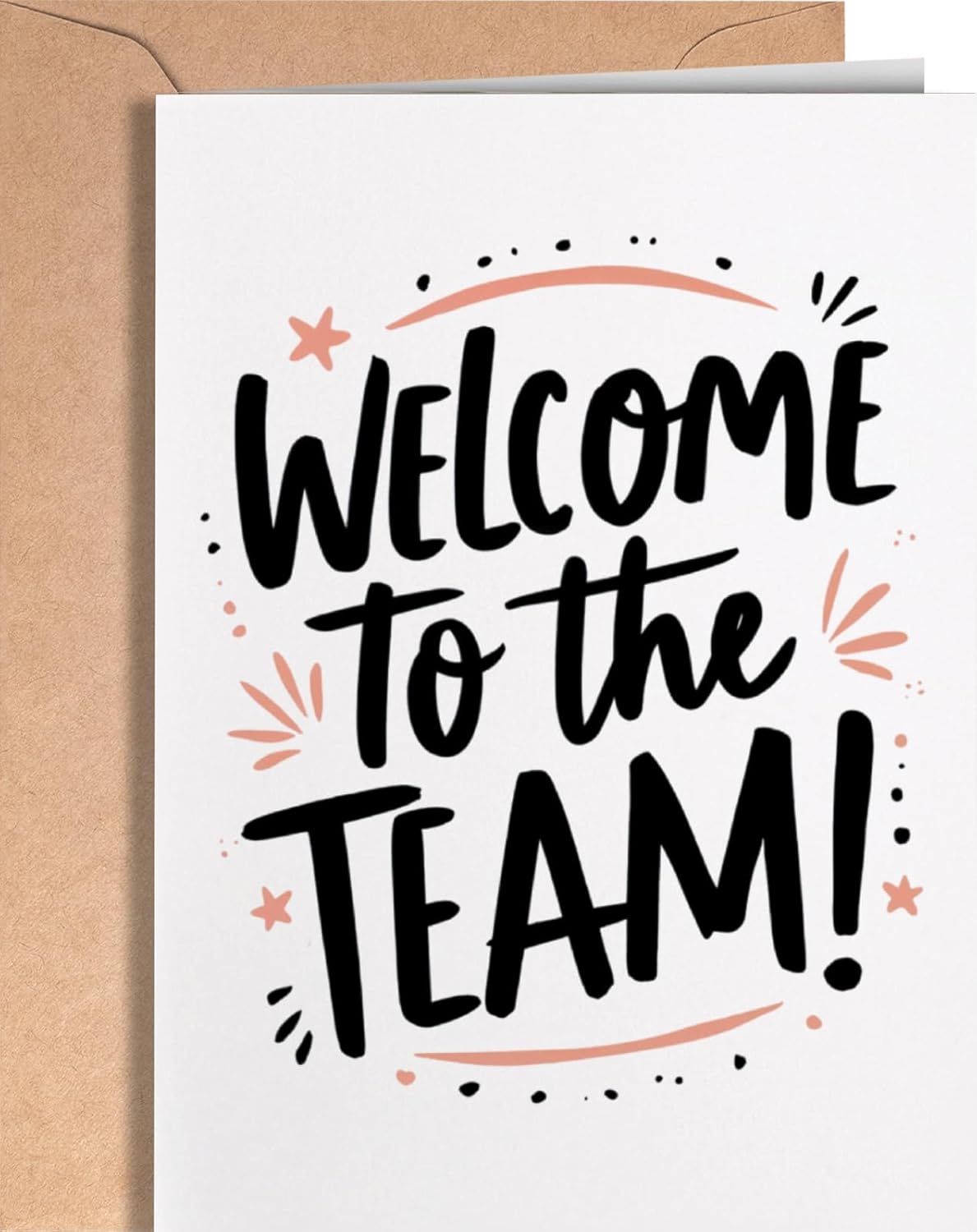 Welcome to the Team Cards Bulk with Envelope (25 pcs) - New Employee Gift Greeting Card for Coworkers, Staff, Interns - Welcome Cards for New Hire, First Day or Orientation Card for Coworker - NUM 337