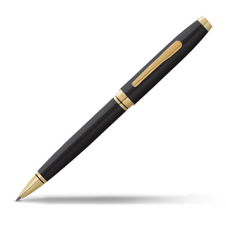 Cross Coventry Polished Chrome with Gold-Tone Ballpoint Pen - Refillable Pen for Smooth Writing - Professional, Elegant Accessory - Black Ink - Long-Lasting Use - Desk Essential - Gift-Ready