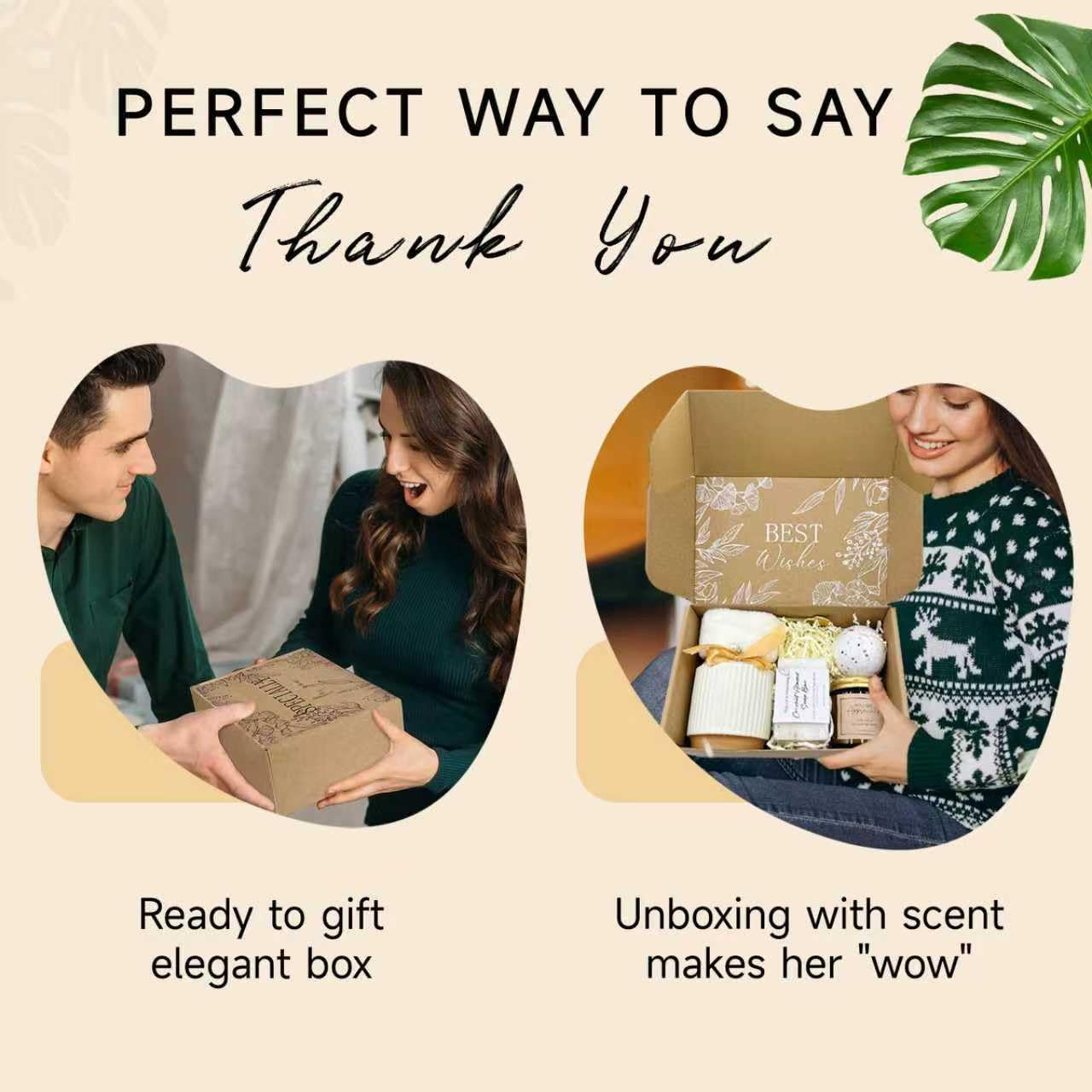 Thank You gift Set for Women & Men - New Employee Welcome, Coworker Farewell, Teacher Appreciation, Office Gift Baskets for Social Worker, Secretary, Going Away Gift (White)